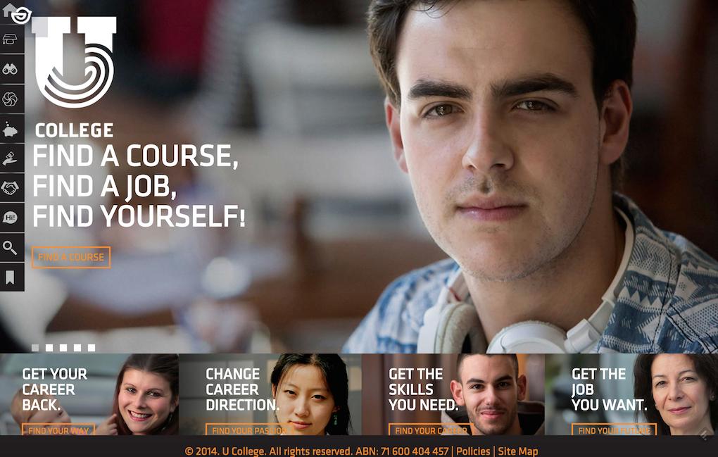U College training website brand by Oscar Hillerstrom